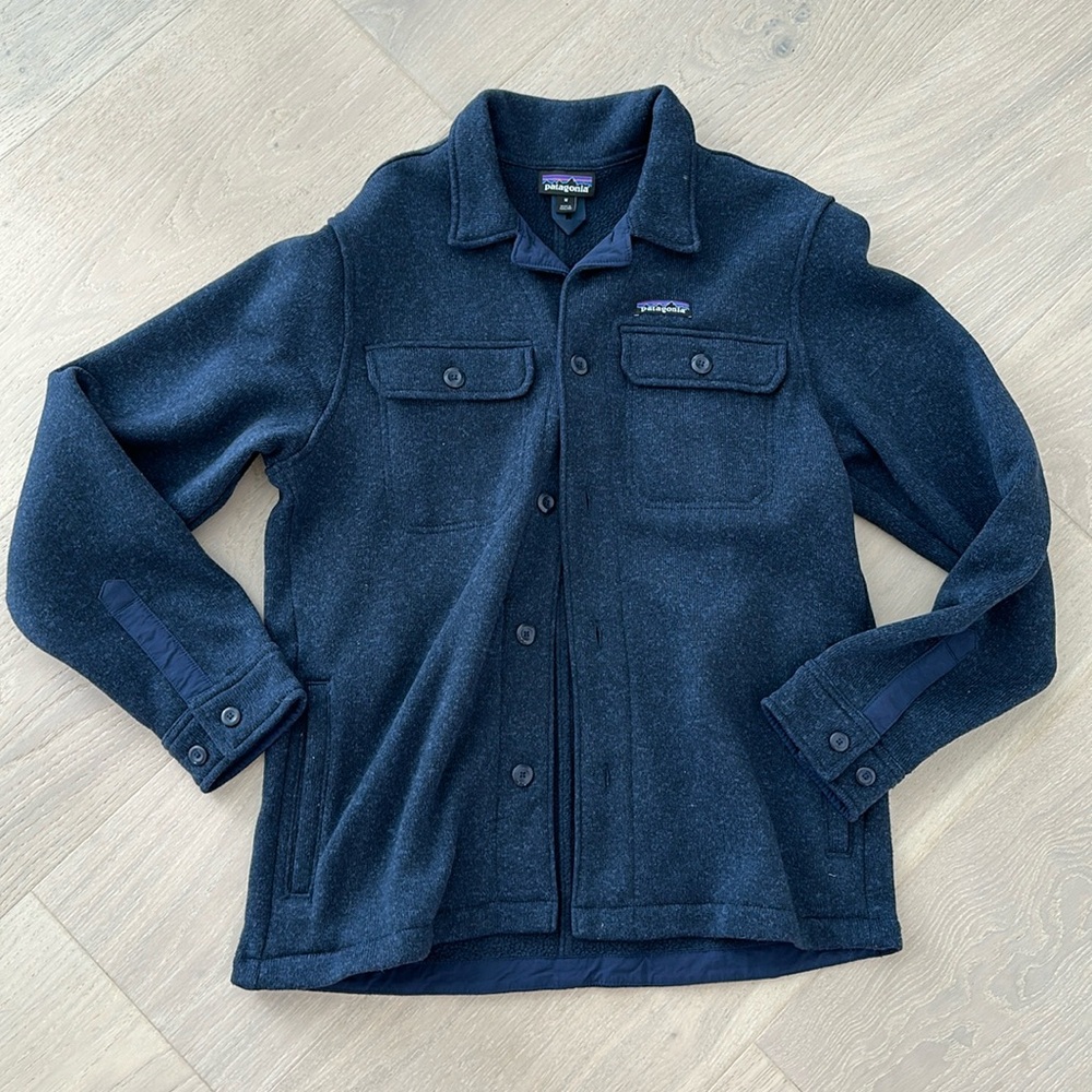 Patagonia Men’s Button-Down Sweater Jacket with Pockets